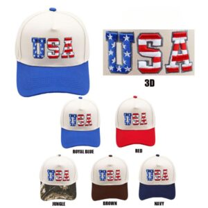 SF-252014 USA 3D Embroidered Trucker Hat