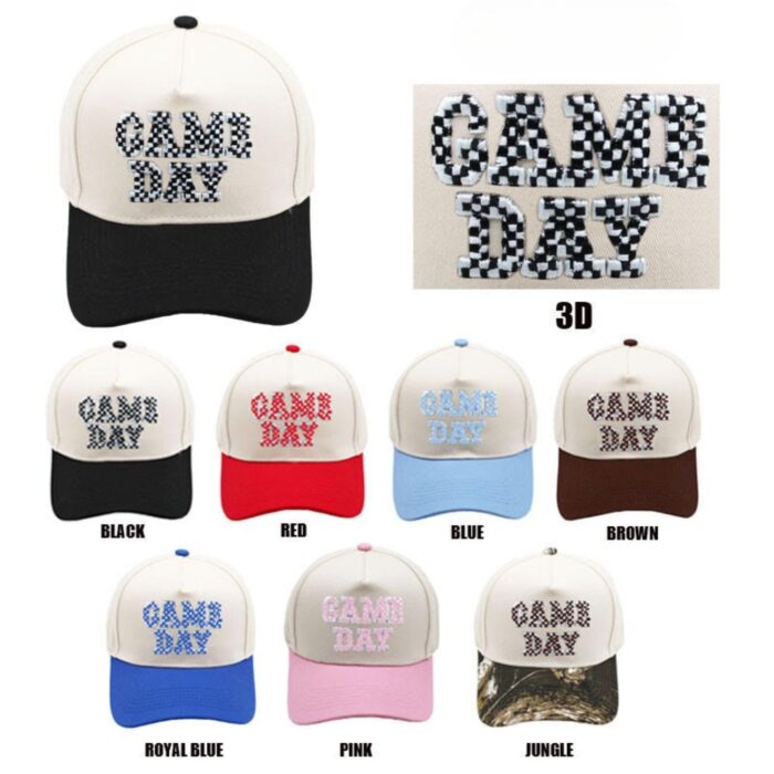SF-252015 GAME DAY 3D Embroidered Trucker Hat