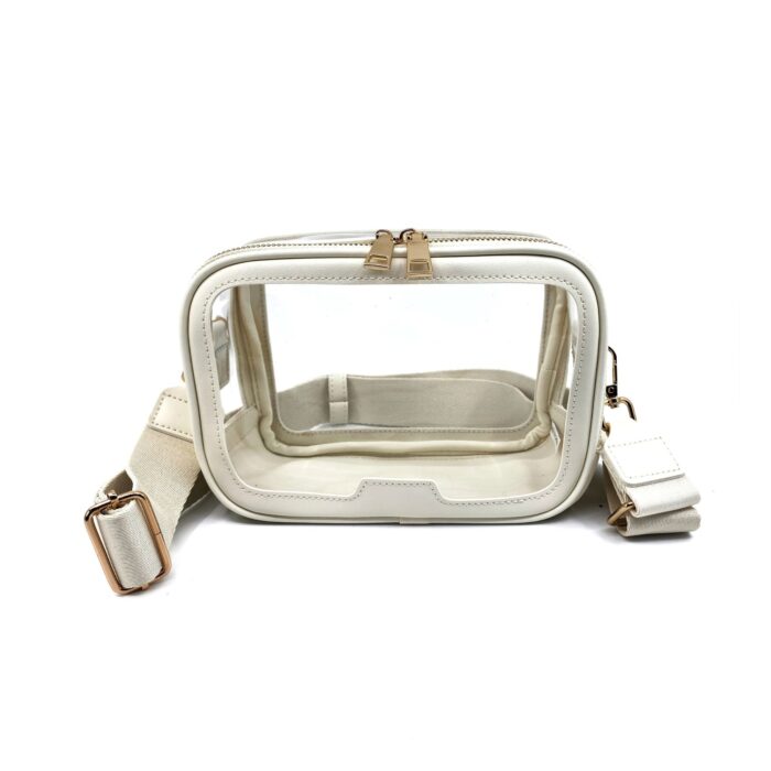 Cream clear bag