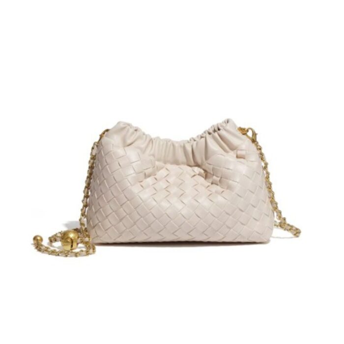 Beige woven bag
