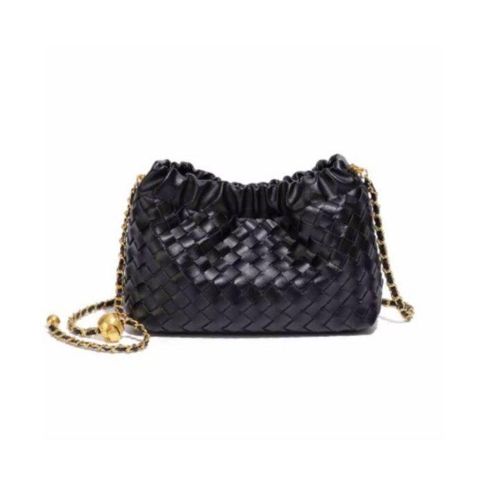 Black woven bag