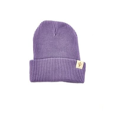 Lavender color beanie