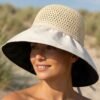 Beige color sun hat