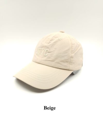 Beige baseball cap