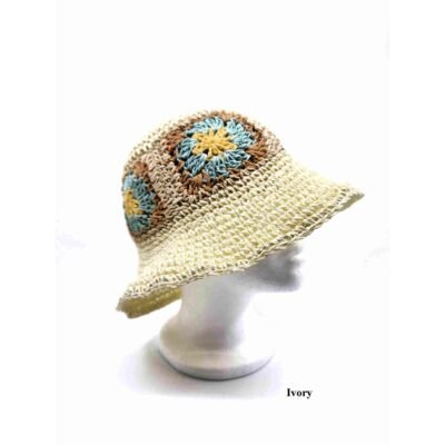 Ivory color straw hat