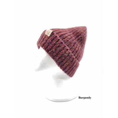 Burgundy color beanie