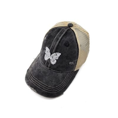 butterfly patch baseball cap