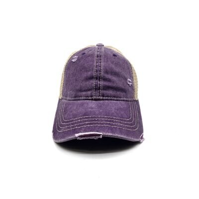 Purple color baseball cap