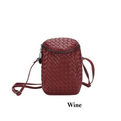 Wine color mini bag