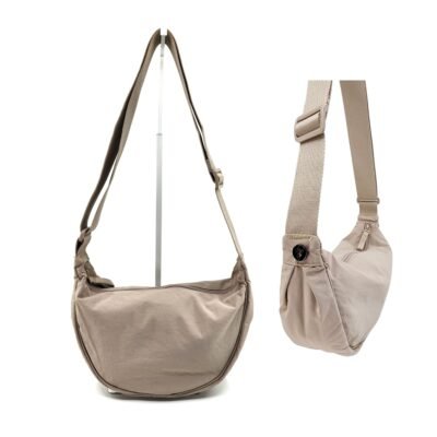 Alternative view of HZ-20017 Small Rounded Nylon Top Zip Crossbody Bag