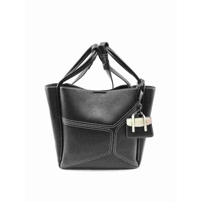 Alternative view of HZ-2253 Leather Bucket Shoulder Bag, Crossbody Bag