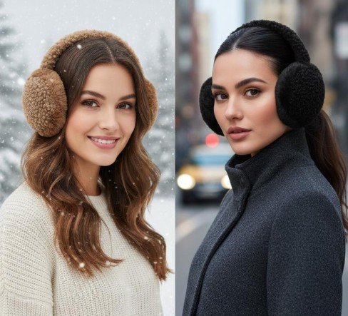 HZ-252067 Faux Fur Sherpa Earmuffs 1 HZ-252067 Faux Fur Sherpa Earmuffs