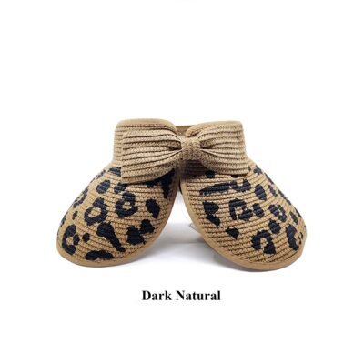 Dark natural color straw hat