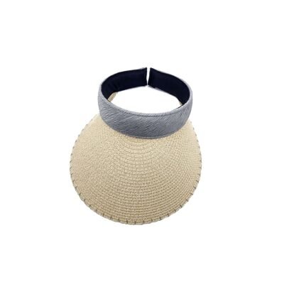 Grey color straw visor