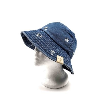 Denim color bucket hat