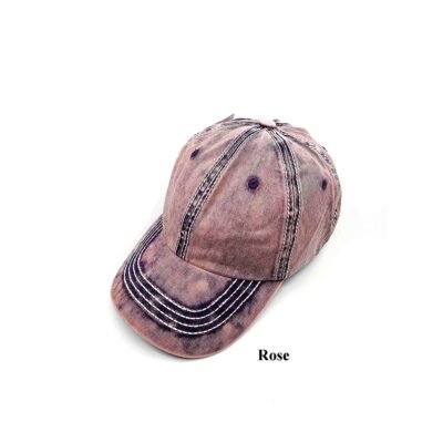 Rose color baseball cap