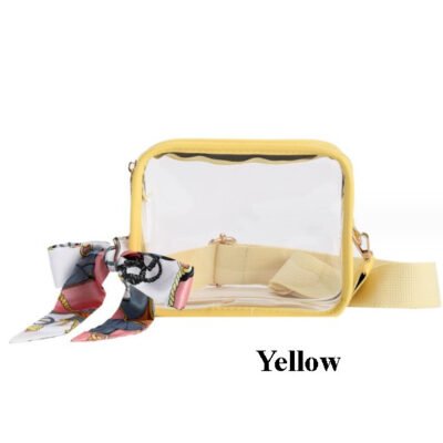 Yellow color clear bag