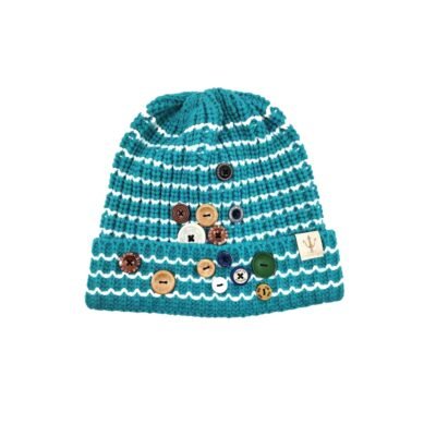 Teal color beanie
