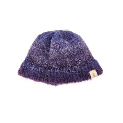 Purple color winter hat