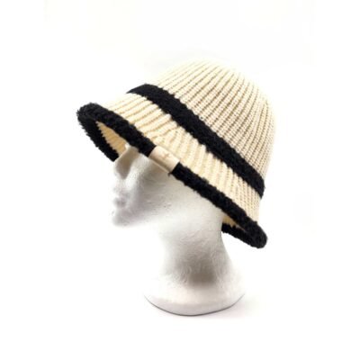 Beige color bucket hat