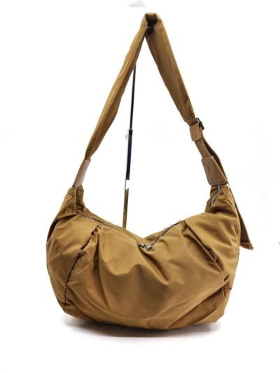 camel color nylon bag