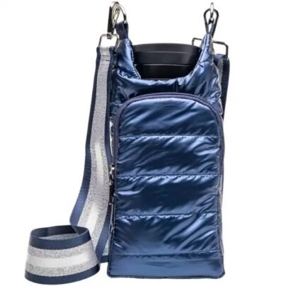Navy color water bottle bag