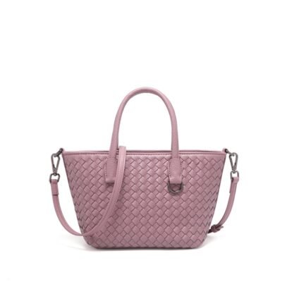 Mauve color woven bag