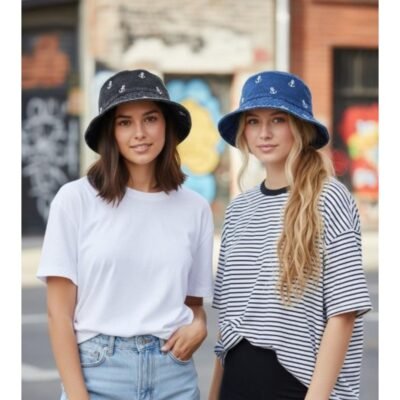 denim bucket hat