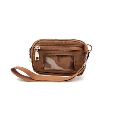 Brown color wristlet