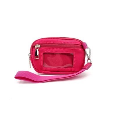 Hot Pink color wristlet