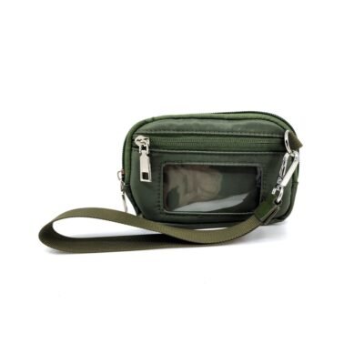 Olive color wristlet