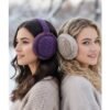 HZ-252069 Cable Knit Soft Faux Fur Warm Earmuff 16