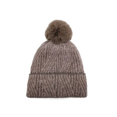Taupe color beanie