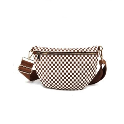 Brown woven bag