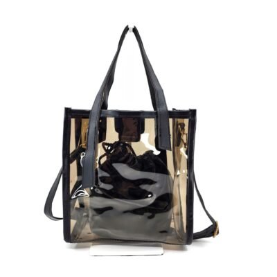 Black color hologram bag
