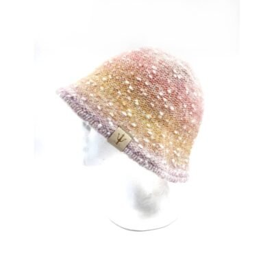 Yellow multi color winter hat