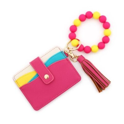 Hot Pink color card holder