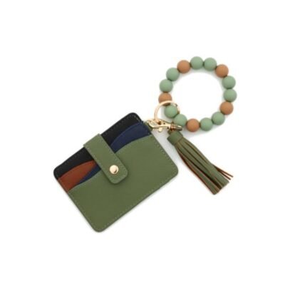 Olive color card holder