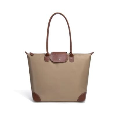 Taupe color tote bag