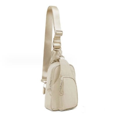 Beige color sling bag