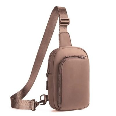 Brown color sling bag