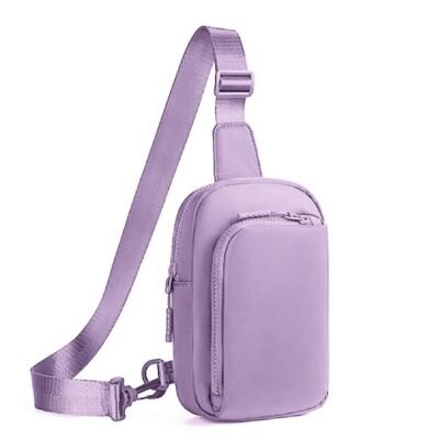 Lavender color sling bag
