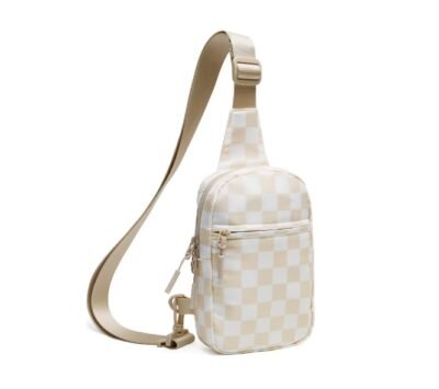 Beige color sling bag