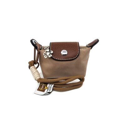 Taupe color coin wallet