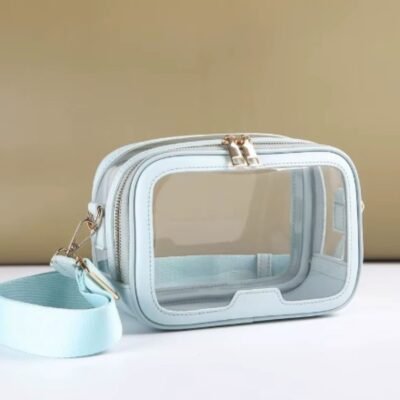 Light Blue color clear bag
