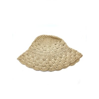 Beige color straw hat