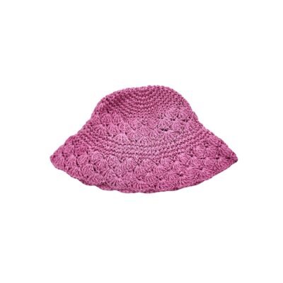 Hot Pink color straw hat