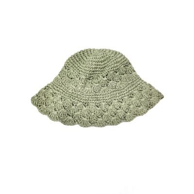Sage color straw hat