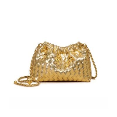 Gold woven bag