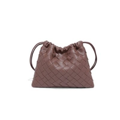 Chocolate color woven bag